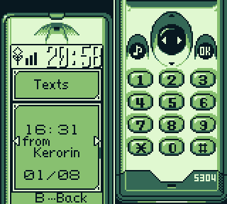 Demonstration of the broken tile on the calls screen