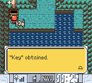 The key item message now working