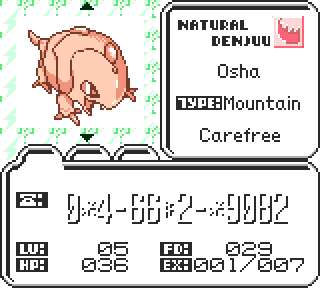 The status screen, as colorized as can be