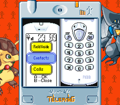 A demonstration of an SGB colorized pause menu