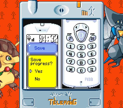 A demonstration of the SGB colorized save screen