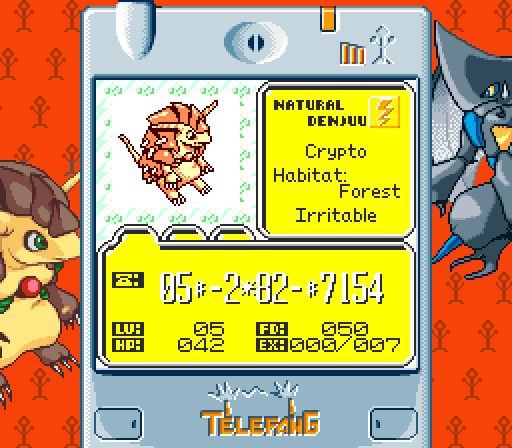 Status screen before SGB color fixes