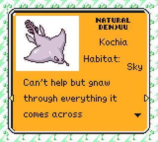 A three line field guide entry